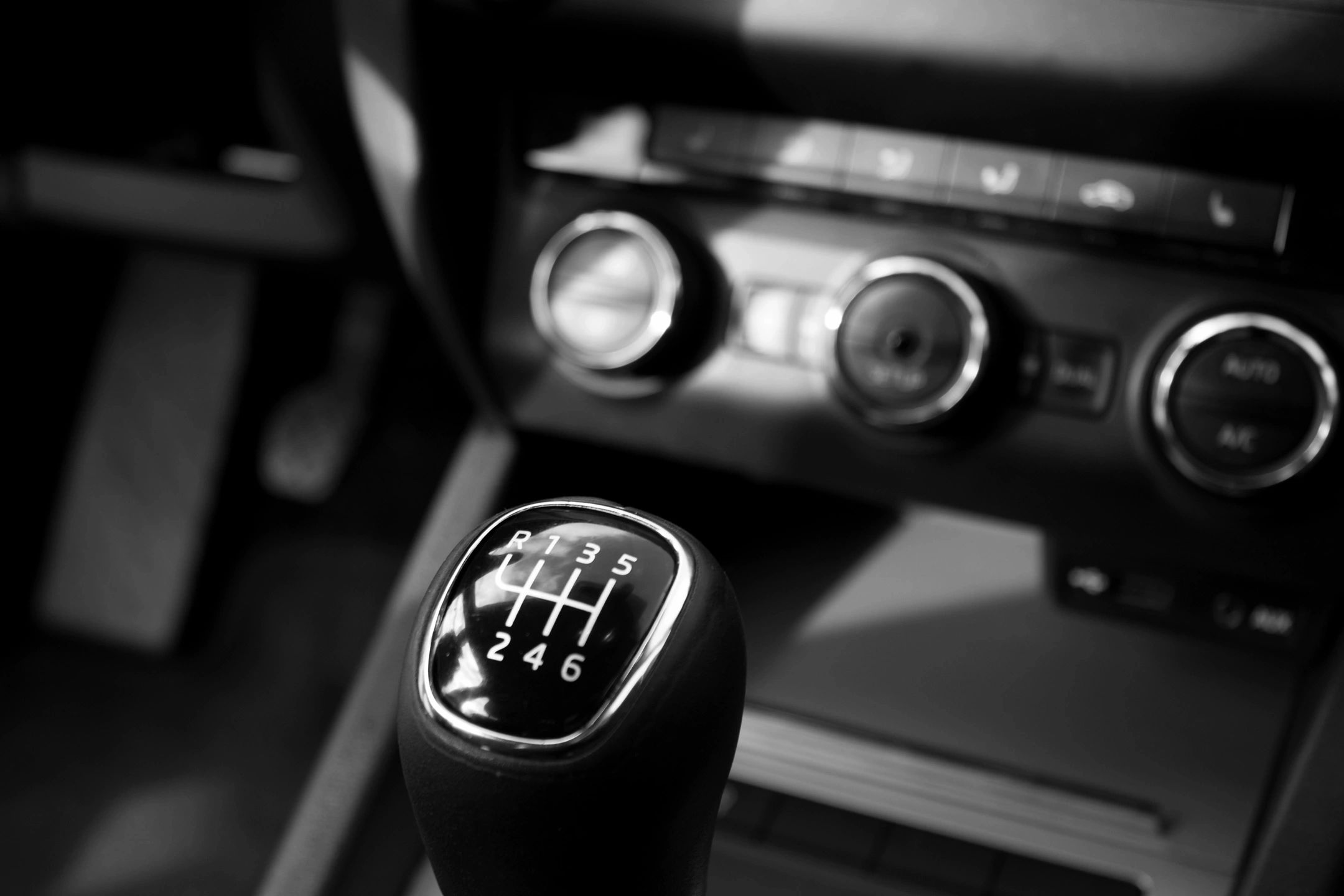 car photo of car gearstick in black