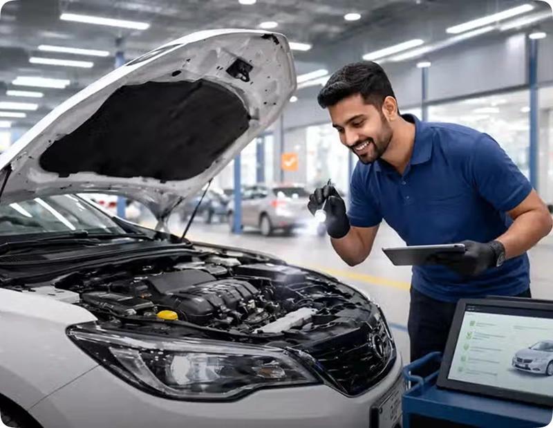 Customer selling car at AZ Cars instant car buying service in Dubai