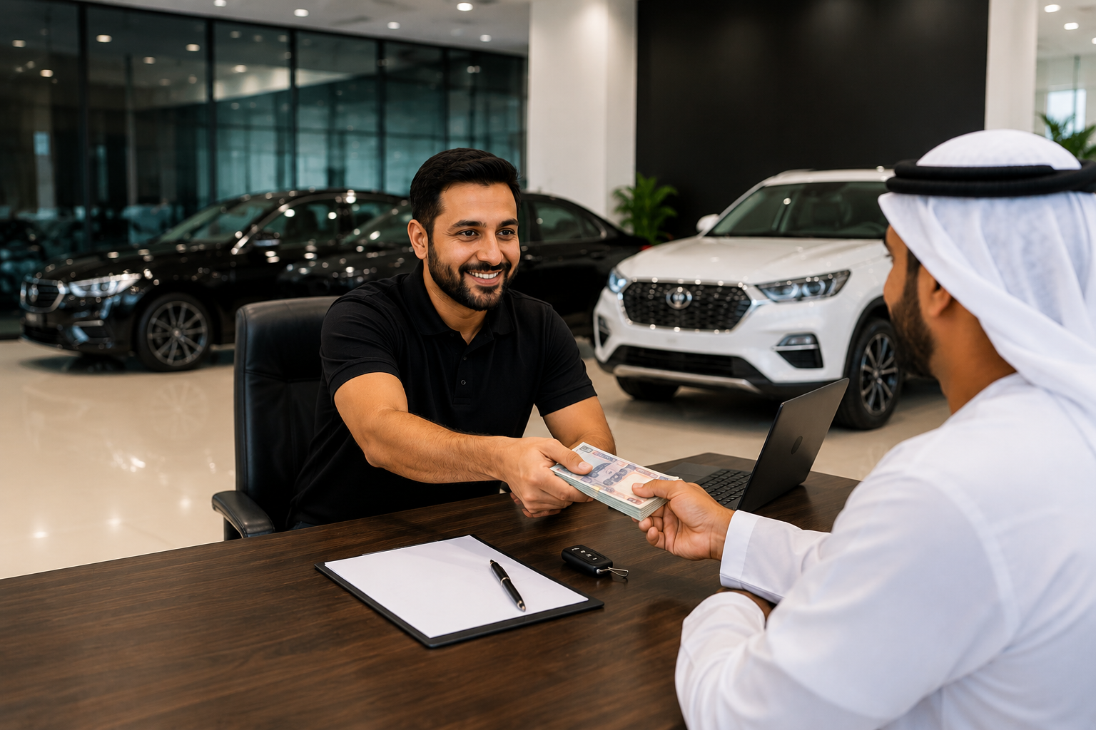 Instant car selling Dubai service at AZ Cars Circle Mall showroom